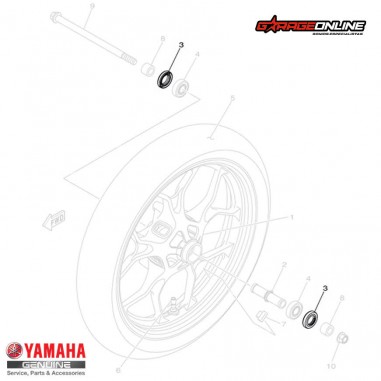 RETEN EJE RUEDA DELANTERA YAMAHA YZF R3 MT-03 YAMAHA