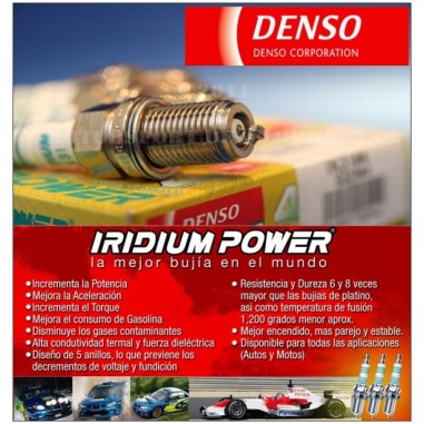 BUJIA DE IRIDIO DENSO IU24 JAPON