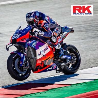 CADENA RK 428-140 DORADA, CON ORING Y REFORZADA