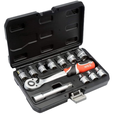 JUEGO DE DADOS 1/2 HEXAGONAL 12 PIEZAS - YATO