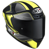 CASCO KYT TT-COURSE TOURIST MATT YELLOW FLUO CON MICA TRANSPARENTE
