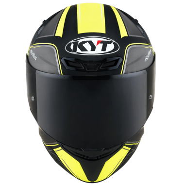 CASCO KYT TT-COURSE TOURIST MATT YELLOW FLUO CON MICA TRANSPARENTE