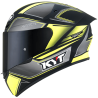 CASCO KYT TT-COURSE TOURIST MATT YELLOW FLUO CON MICA TRANSPARENTE
