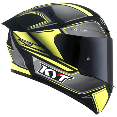 CASCO KYT TT-COURSE TOURIST MATT YELLOW FLUO CON MICA TRANSPARENTE