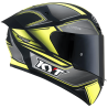 CASCO KYT TT-COURSE TOURIST MATT YELLOW FLUO CON MICA TRANSPARENTE