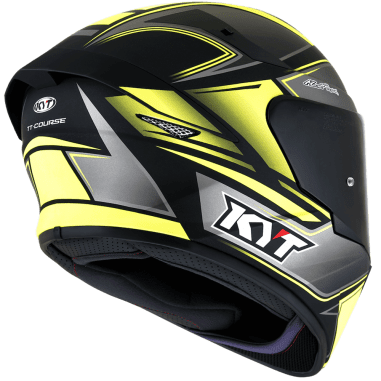 CASCO KYT TT-COURSE TOURIST MATT YELLOW FLUO CON MICA TRANSPARENTE