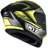 CASCO KYT TT-COURSE TOURIST MATT YELLOW FLUO CON MICA TRANSPARENTE