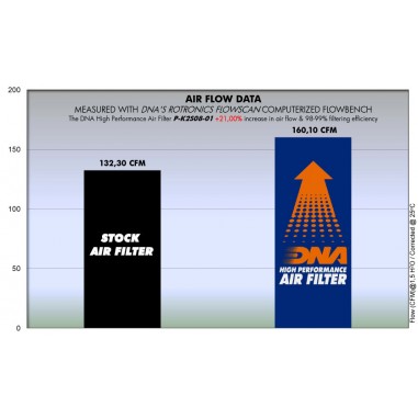 FILTRO DE AIRE KAWASAKI NINJA 300 - 250 / DNA ALTO FLUJO