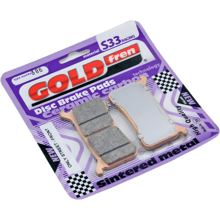 PASTILLAS FRENO DELANTERO HONDA CBR 600 RR - CBR 1000 RR  2019-2022 / SINTERIZADA S33 GOLDFREN