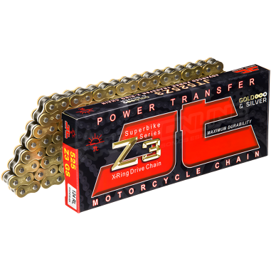 CADENA 530-124 DORADA Z3, CON XRING Y REFORZADA "SPORTBIKE" JT CHAIN