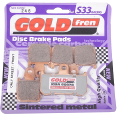 PASTILLA FRENO DELANTERO YAMAHA YZF-R1 2007-2014 SINTERIZADA S33 GOLDFREN