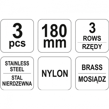 KIT CEPILLOS LIMPIEZA DE CALIPER - YATO