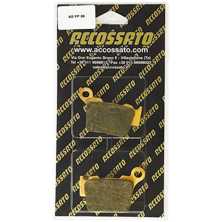 PASTILLA DE FRENO TRASERO AGPP80ST ACCOSSATO RACING SINTERIZADA
