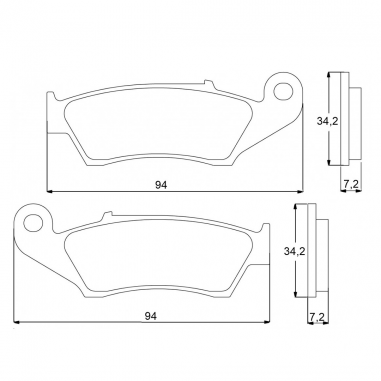 PASTILLAS DE FRENO HONDA CRF - YAMAHA WR F YZ F- KAWASAKI KX F - SUZUKI RMZ