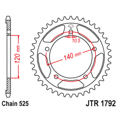 CATALINA 47 DIENTES JTR1792.47 - JT