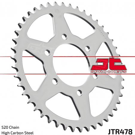 CATALINA 46 DIENTES KAWASAKI NINJA 650 - ER6N - ER6F - VERSYS - Z 650 - VULCAN 650 - JT RACING CHAIN