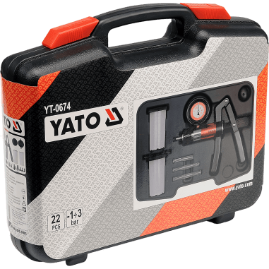 MEDIDOR DE VACIO CON PURGADOR DE FRENOS - YATO