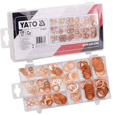 SET DE GOLILLAS  DE COBRE 150 UNIDADES - YATO