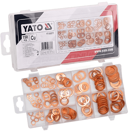 SET DE GOLILLAS  DE COBRE 150 UNIDADES - YATO