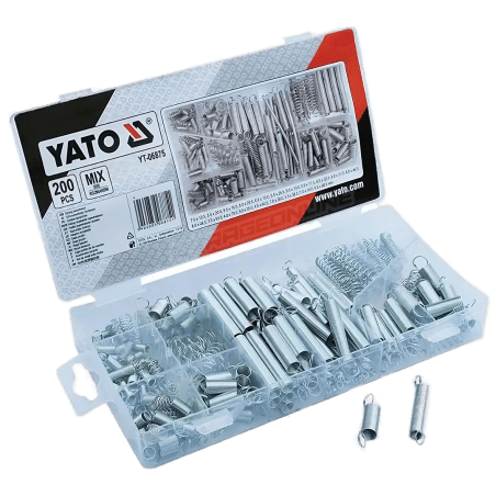 SET RESORTES SURTIDOS 200 UNIDADES - YATO